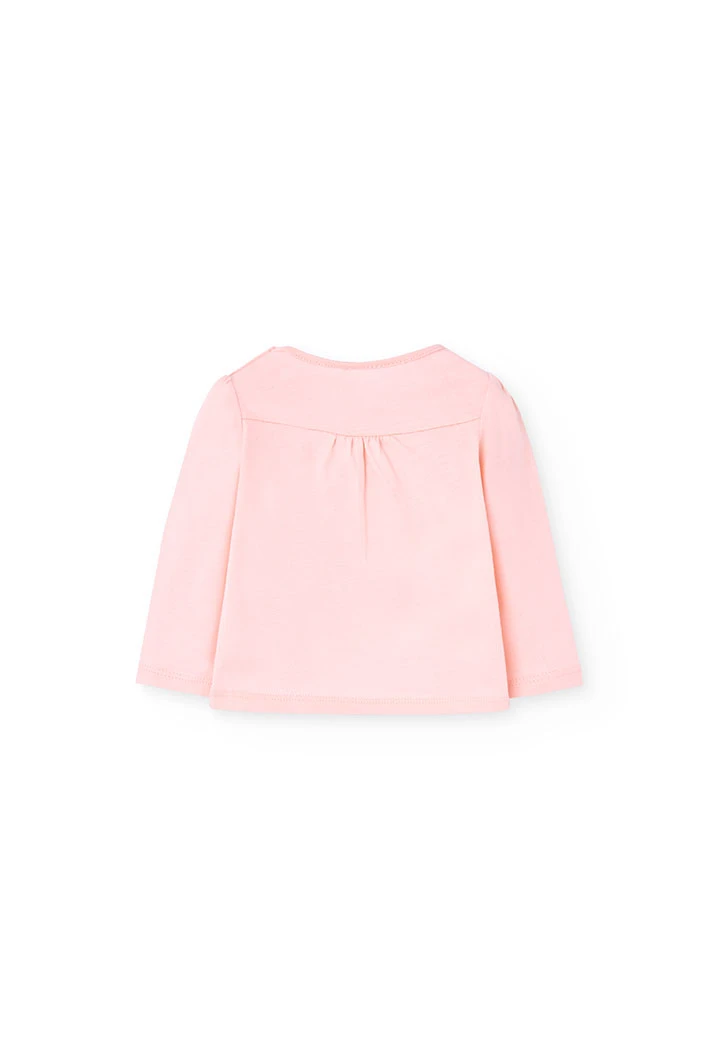 Set aus T-Shirt und Strickhose für Baby-Mädchen in Rosa.