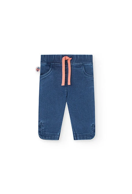 Conjunto de camiseta y pantalón de punto para bebé niña en color rosa