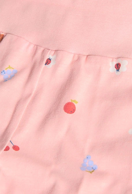 Ensemble en tricot pour bébé fille de couleur blanche et rose