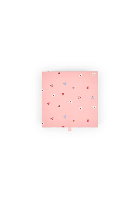 Conjunto de punto para bebé niña en color blanco y rosa