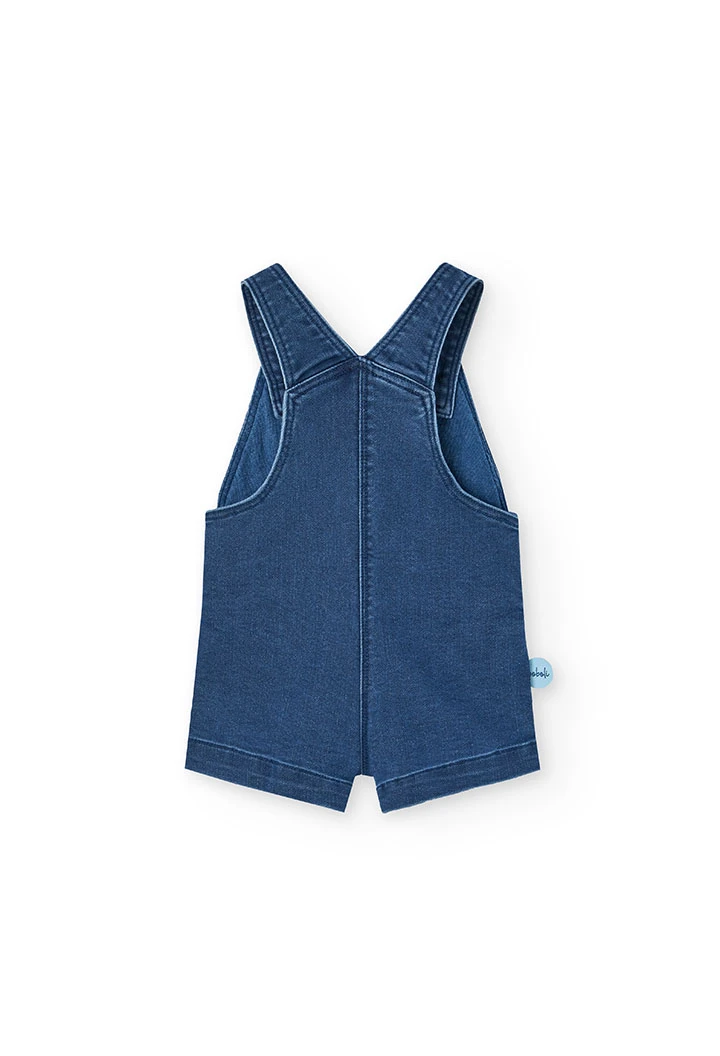 Baby boy knitted t-shirt set in aqua colour with crab print