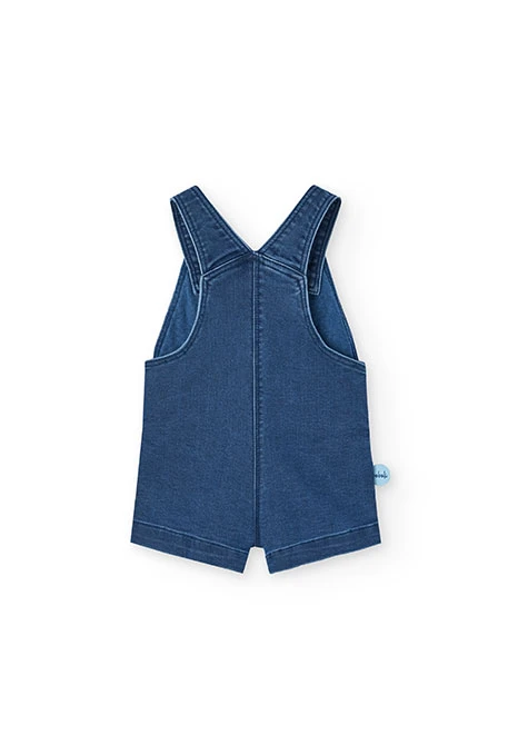 Baby boy knitted t-shirt set in aqua colour with crab print