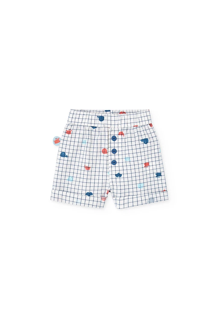Set in maglia per bambino in colore blu