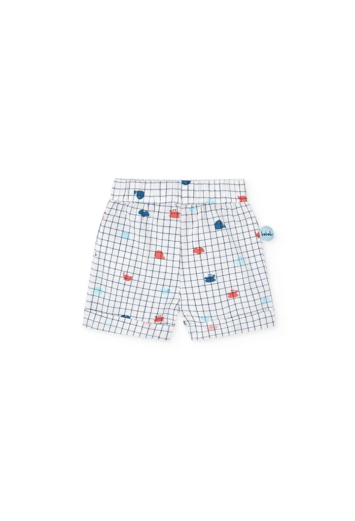 Set in maglia per bambino in colore blu