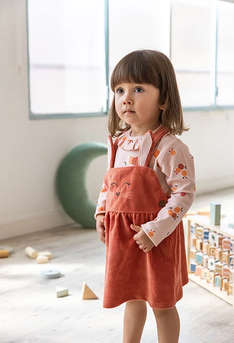 Ensemble de bébé lapins orange