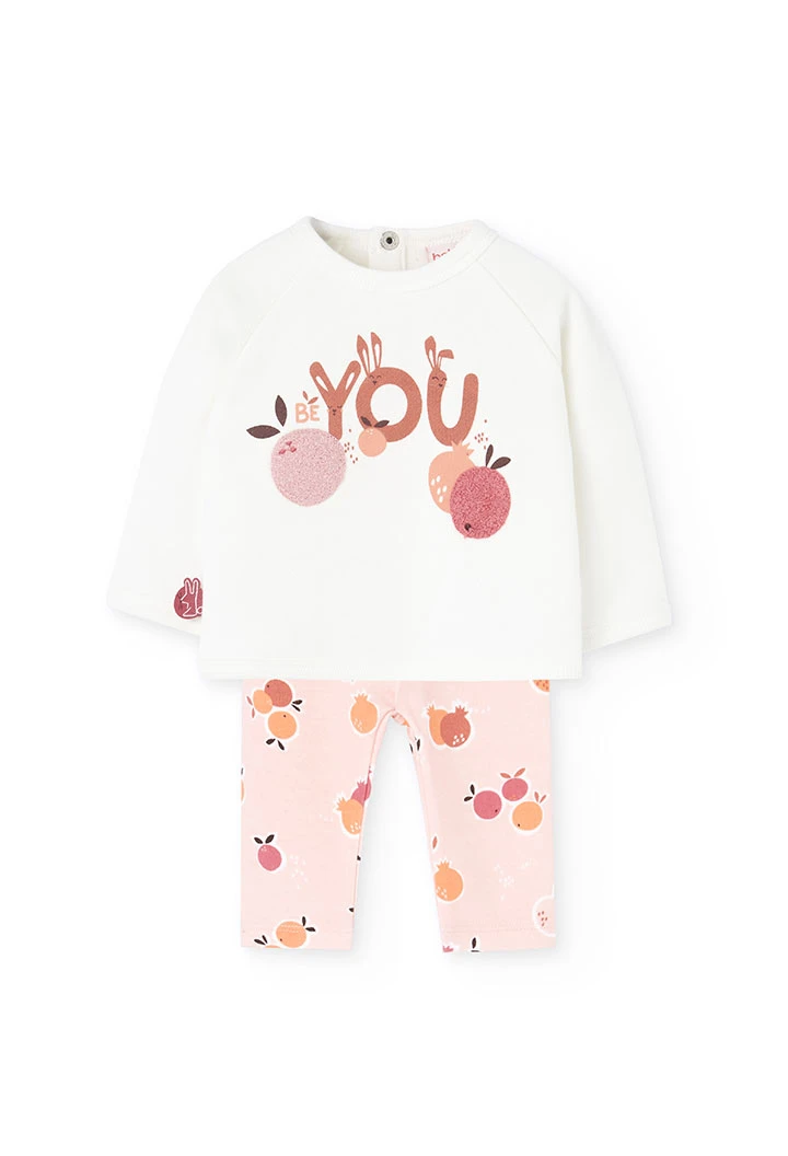 Weißes Strickset für Babys