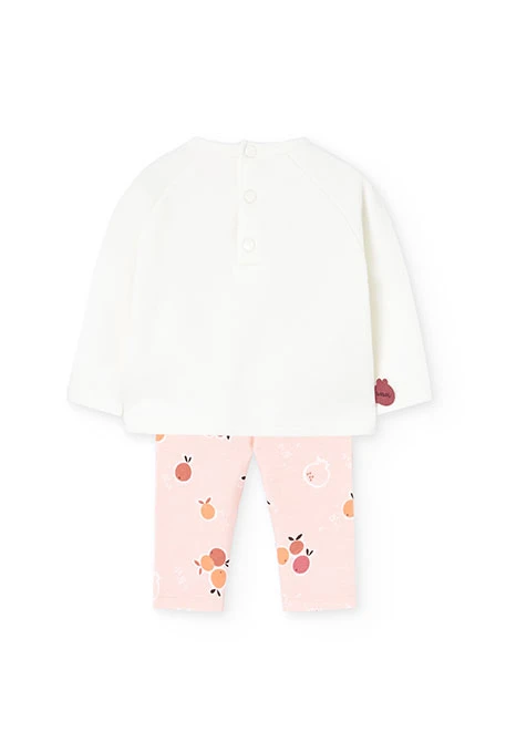 Weißes Strickset für Babys