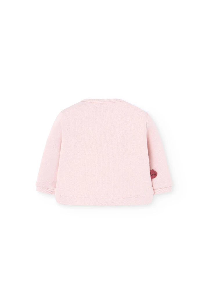 Ensemble bébé en tricot rose animaux