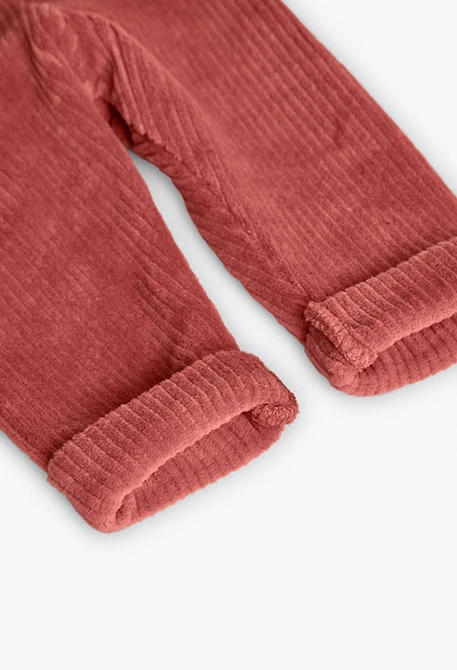 Conjunto bebé de punto rosa animales