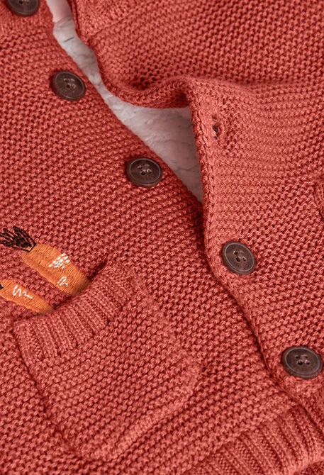 Veste bébé orange