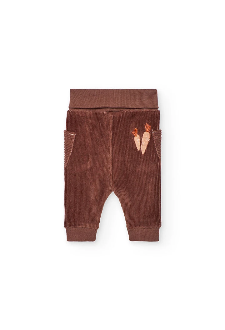 Ensemble bébé en tricot écru lapin