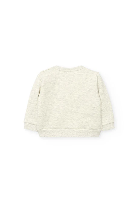 Cream knitted baby set rabbit