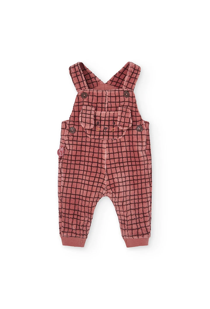 Ensemble bébé en tricot à carreaux