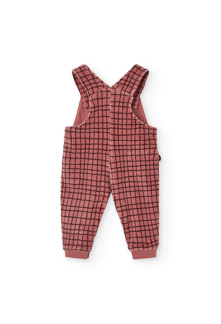 Ensemble bébé en tricot à carreaux