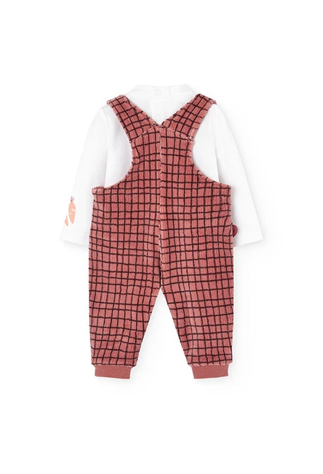 Ensemble neonato in maglia a quadri