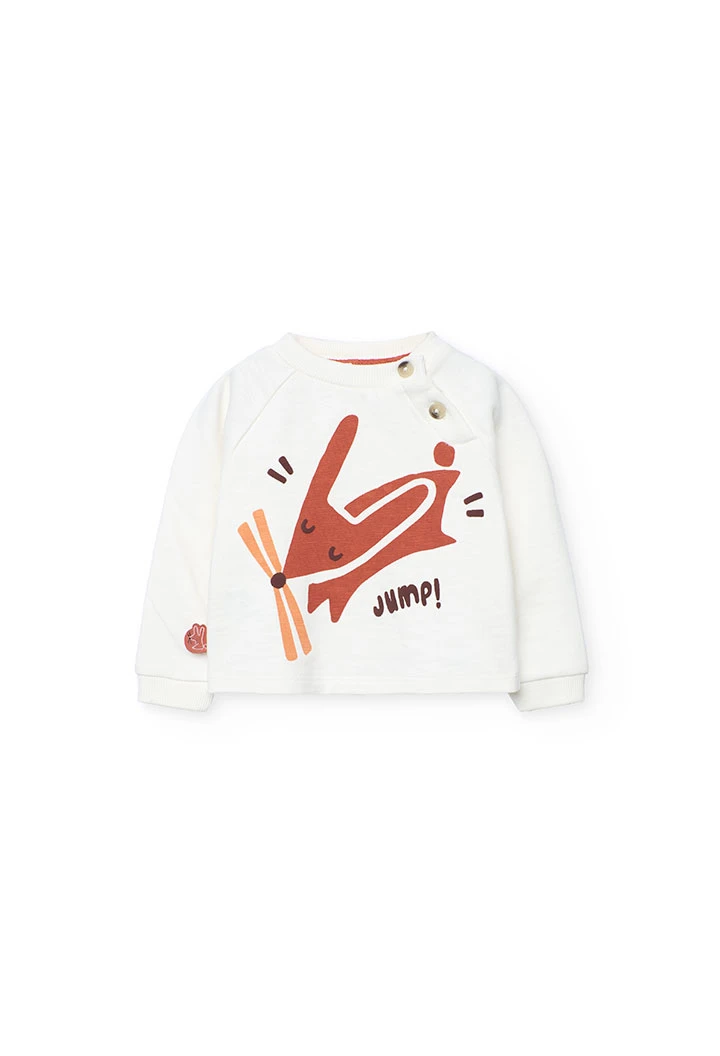 Ensemble bébé en tricot blanc animaux