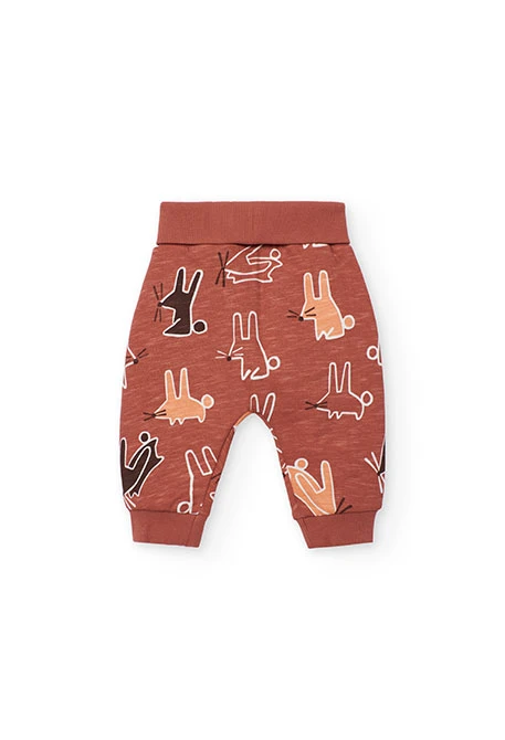 Weiße Baby-Strickkombination mit Tiermotiven