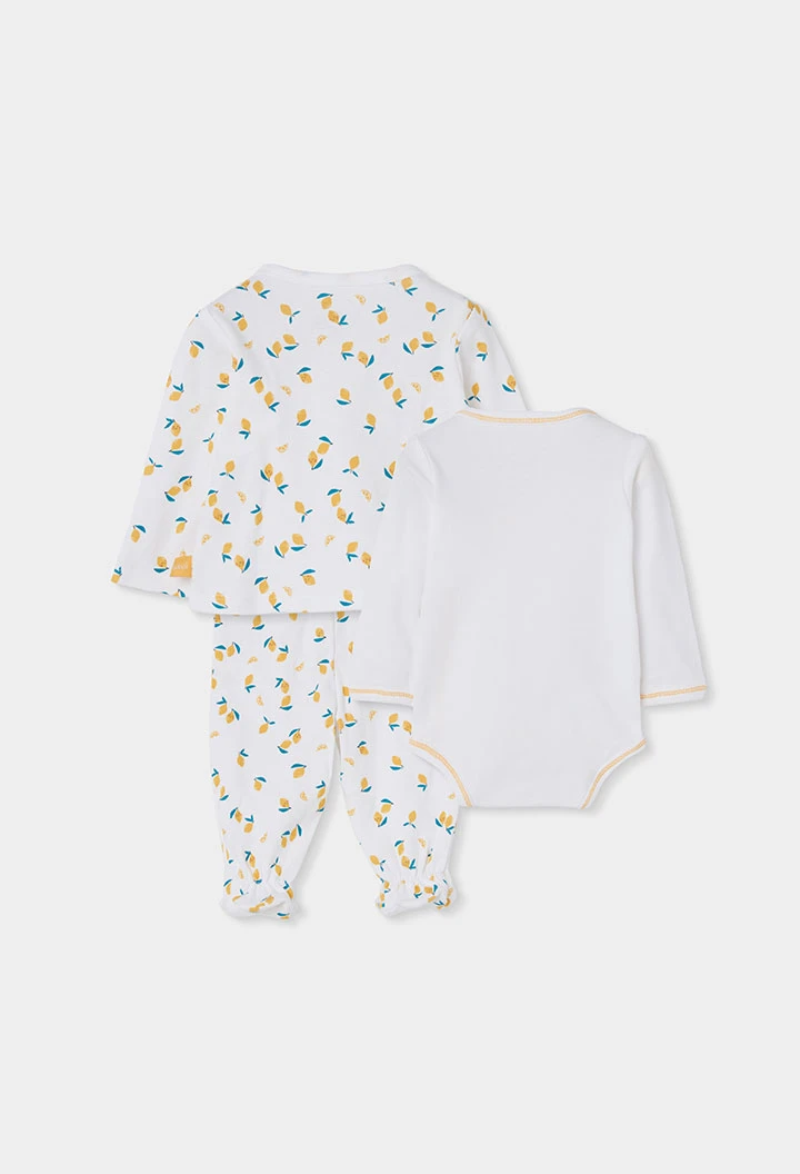 Ensemble bébé à imprimé citrons