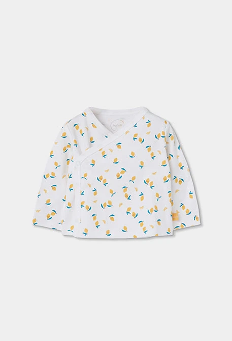 Conjunto para bebé com estampado de limões