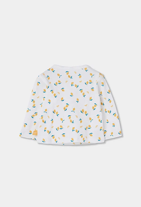 Conjunto para bebé com estampado de limões