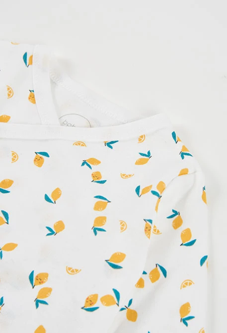 Conjunto bebé estampado de limones