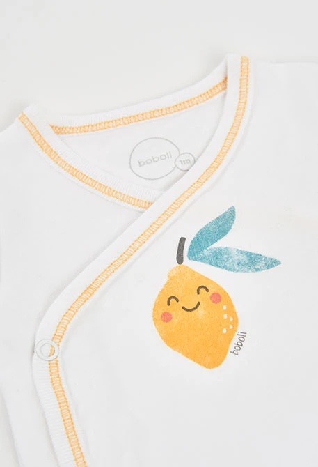 Baby set with lemon print