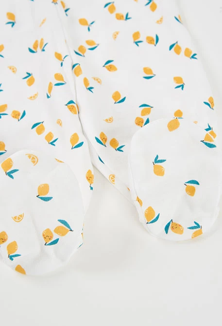 Ensemble bébé à imprimé citrons