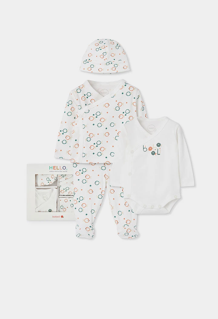 Baby set with fish print