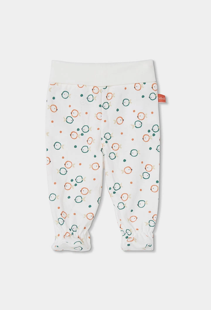 Conjunto para bebé com estampado de peixes