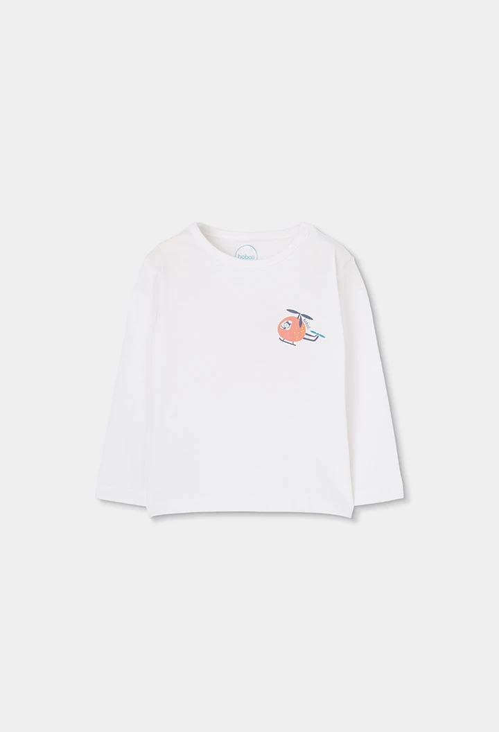 T-shirt bébé en coton blanc