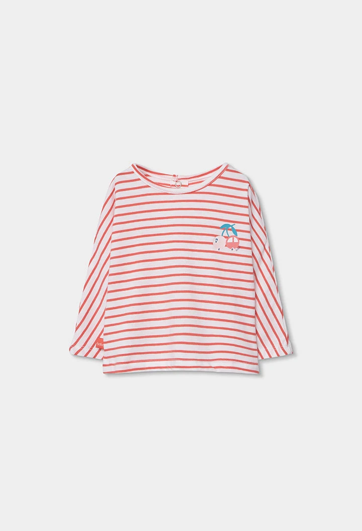 Camiseta bebé algodón rayas
