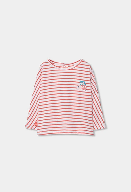 Camiseta bebé algodón rayas