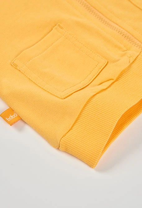 Casaco bebé felpo amarelo