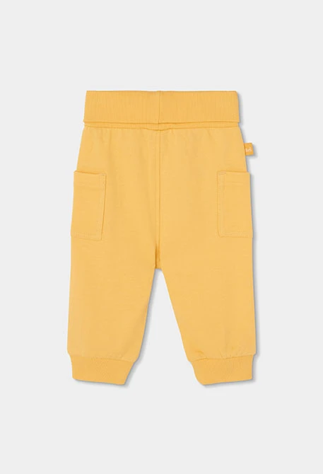 Pantalon bébé coton jaune