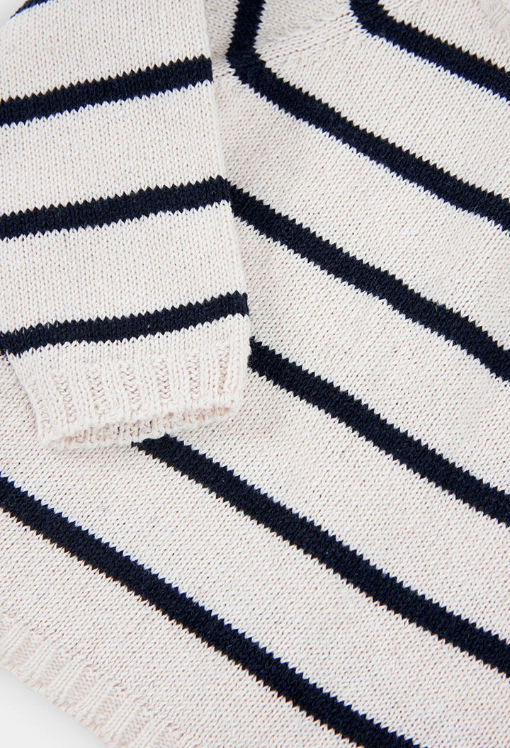 Gestreifter Baby-Pullover aus 100 % recyceltem Garn | Limited Edition