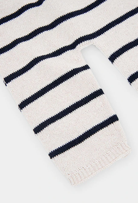 Gestreifte Baby-Hose aus 100 % recyceltem Garn | Limited Edition