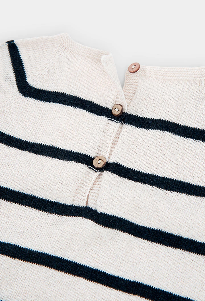 Baby Striped Knit Romper 100% Recycled Yarn | Limited Edition
