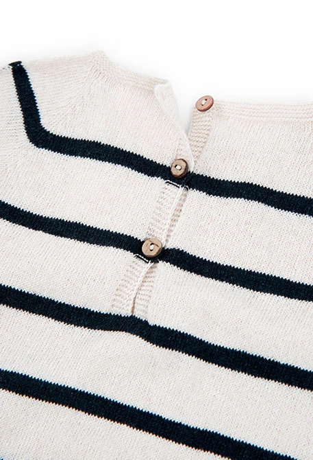 Striped baby romper