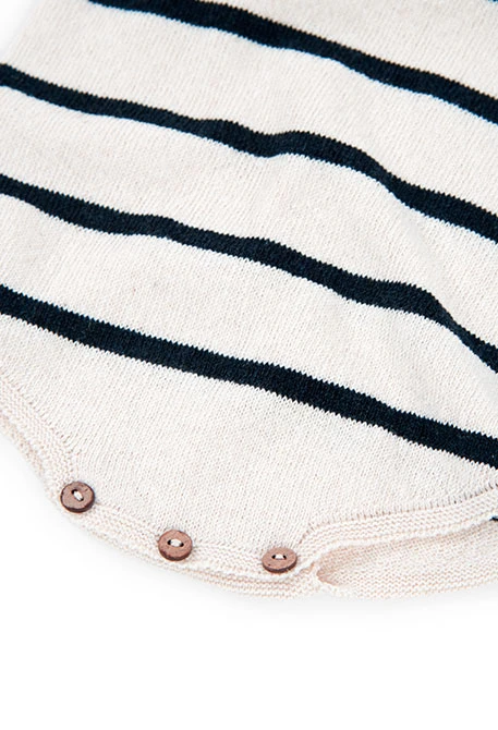Striped baby romper