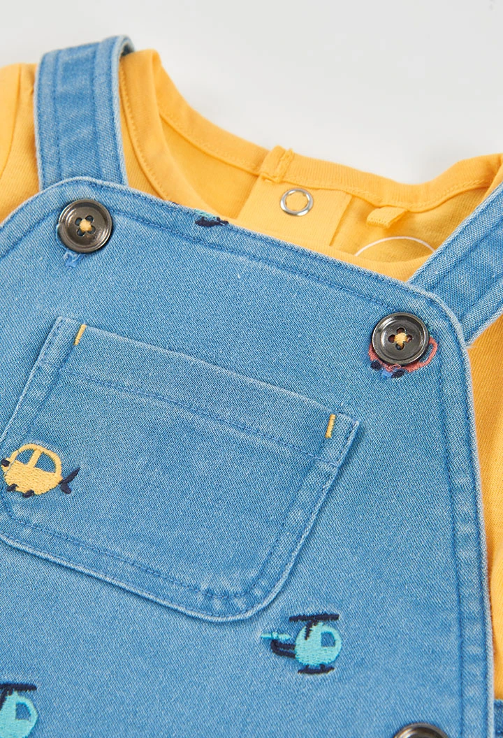 Ensemble bébé avec body et salopette