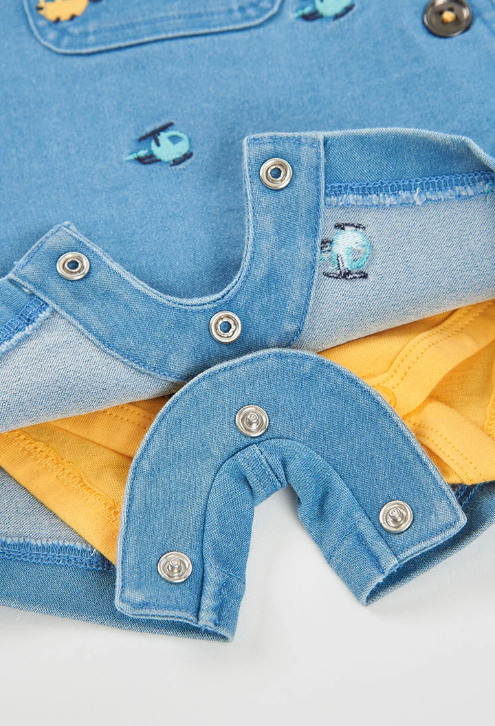 Baby set with bodysuit and dungarees