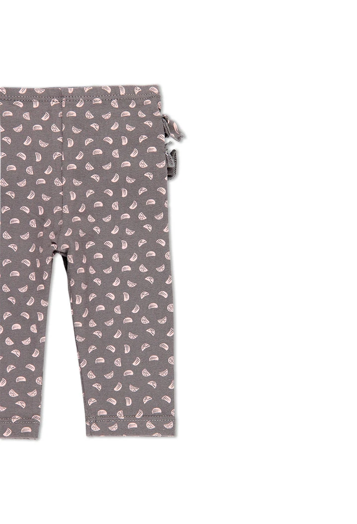 Pack en tricot bi matiere pour bébé fille