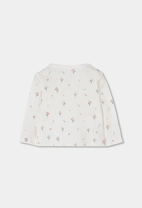 Pack punto bebé blanco estampado flores