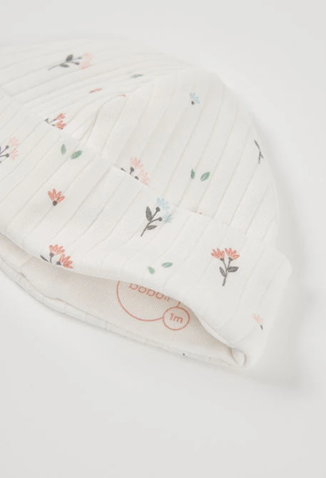 Pack punto bebé blanco estampado flores