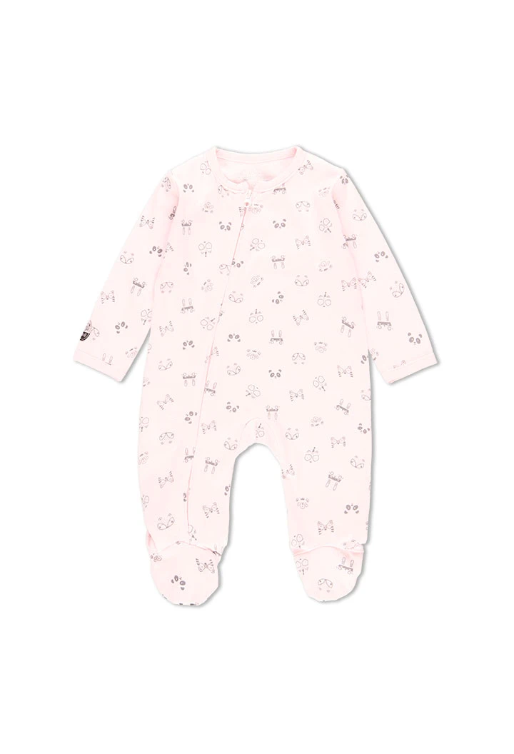 Grenouillère en tricot imprimé pour bébé