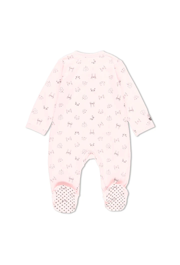 Grenouillère en tricot imprimé pour bébé