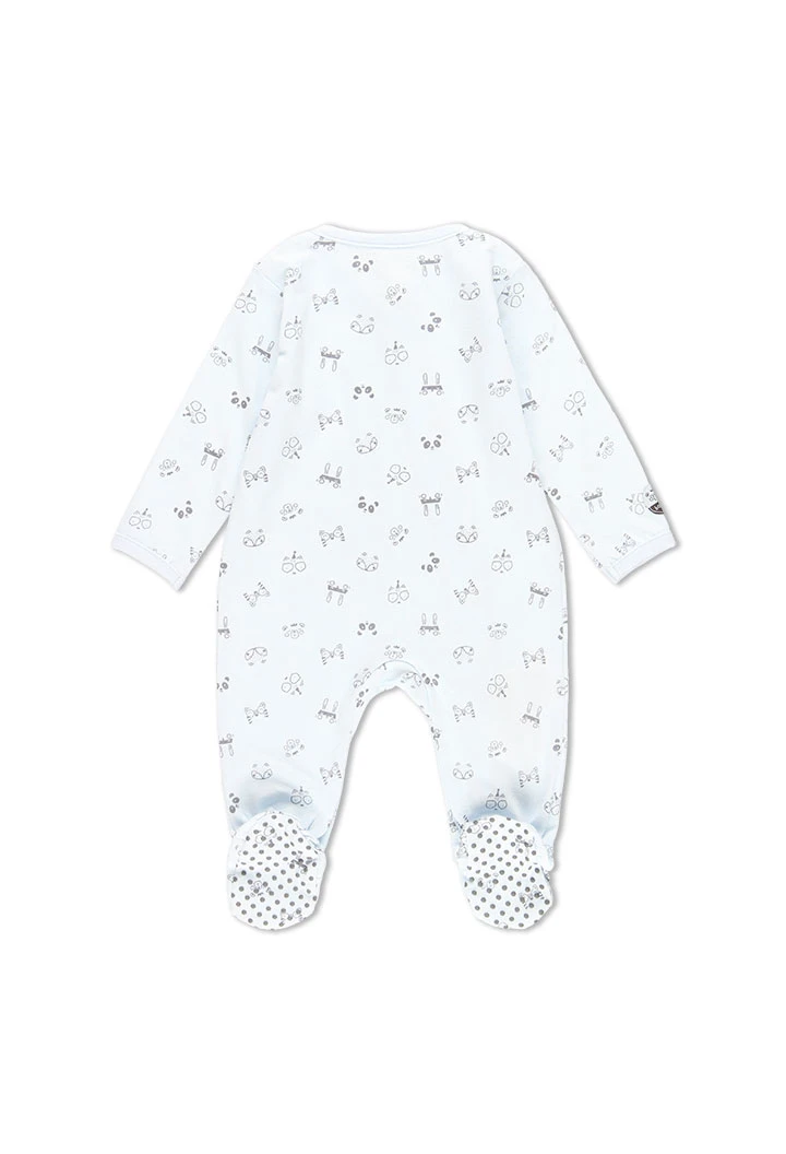 Grenouillère en tricot imprimé pour bébé