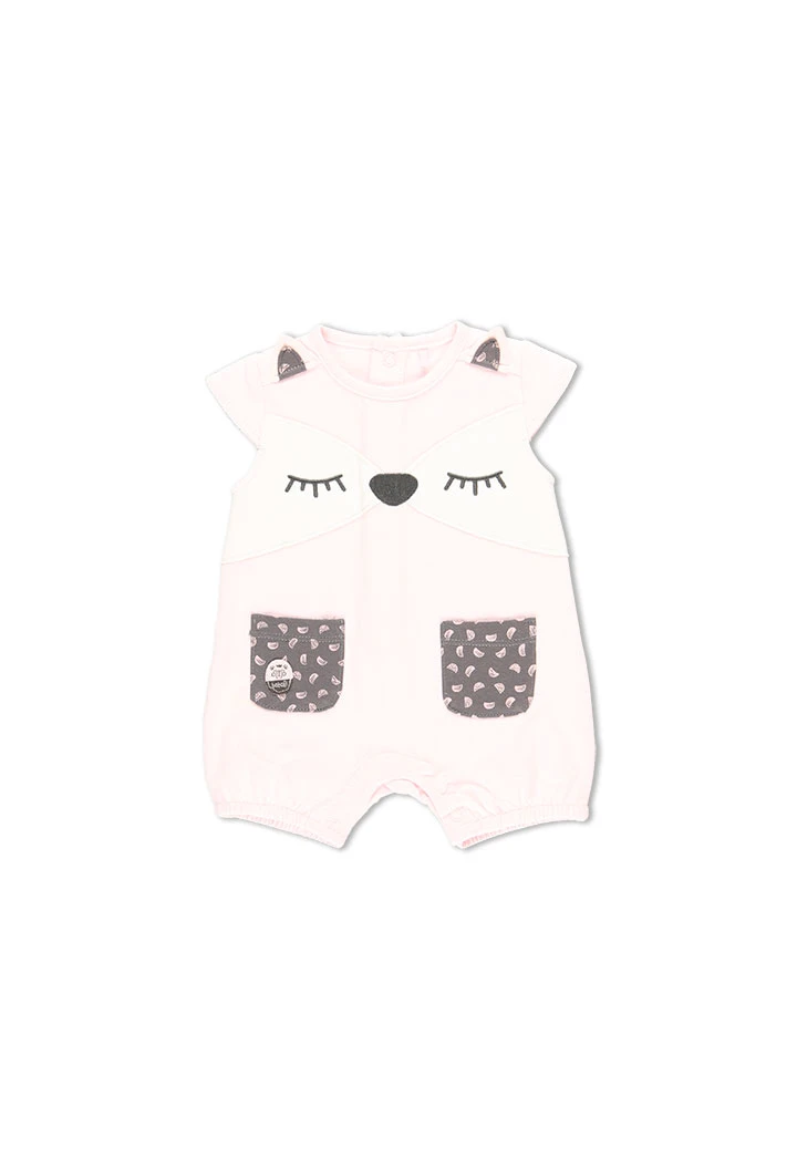 Grenouillère en tricot pour bébé fille