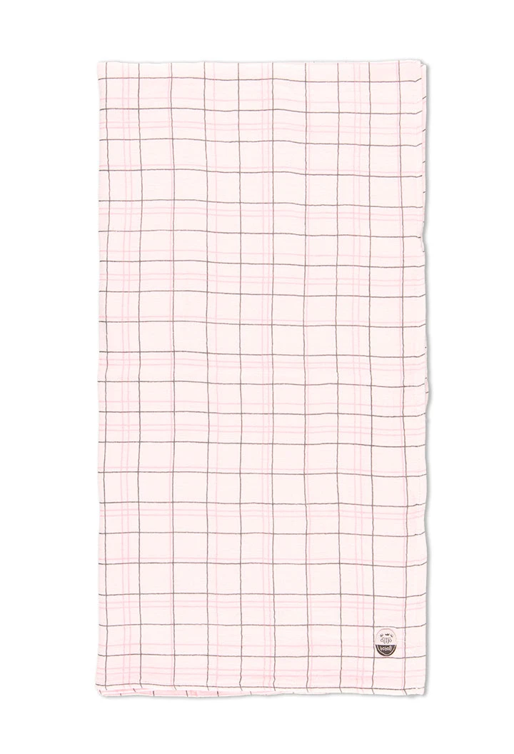 Couverture fantasie a carreaux pour bébé
