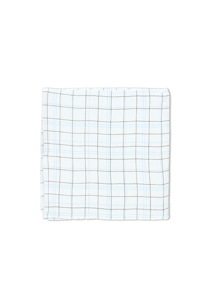 Couverture fantasie a carreaux pour bébé